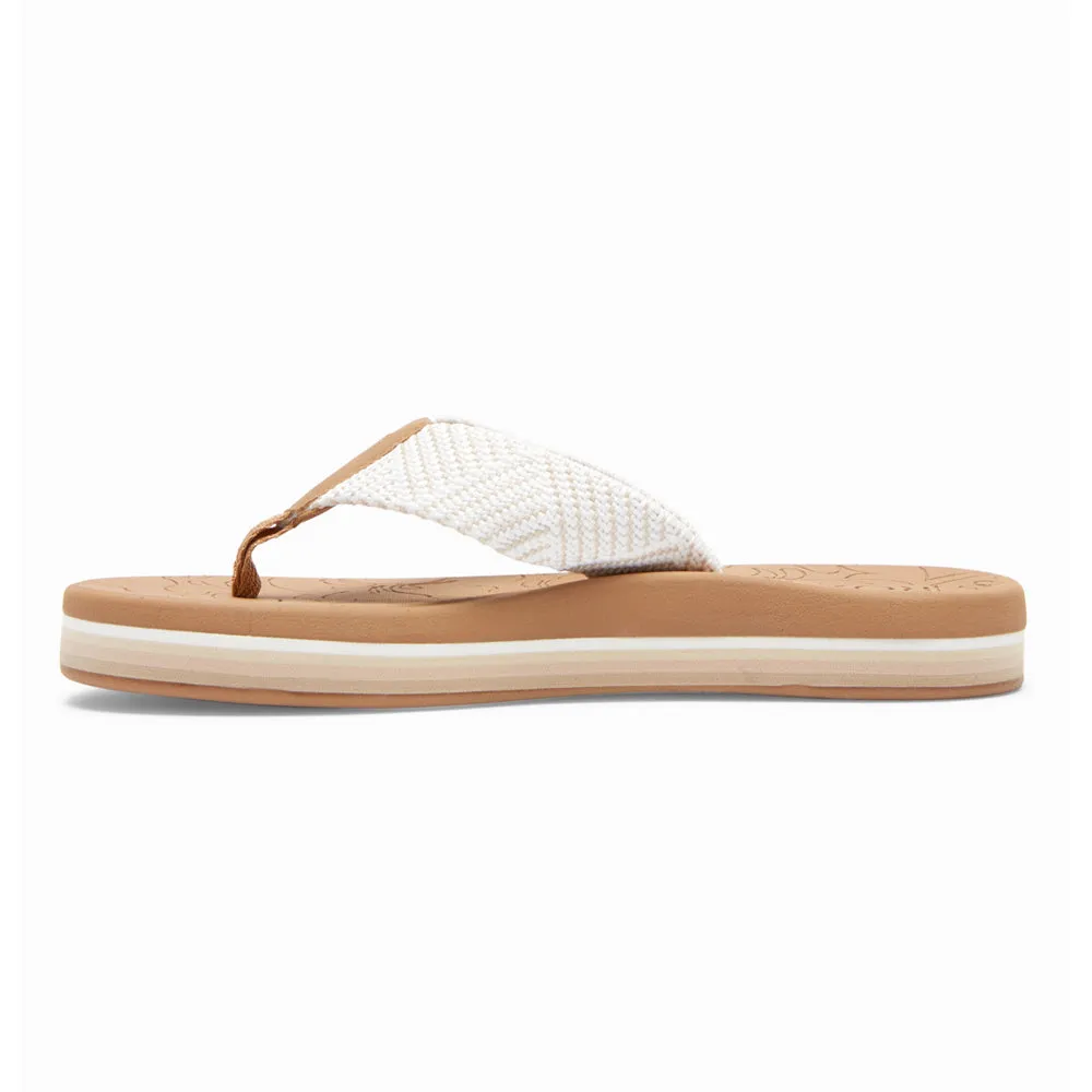 Roxy Colbee Hi Flip Flops - Natural