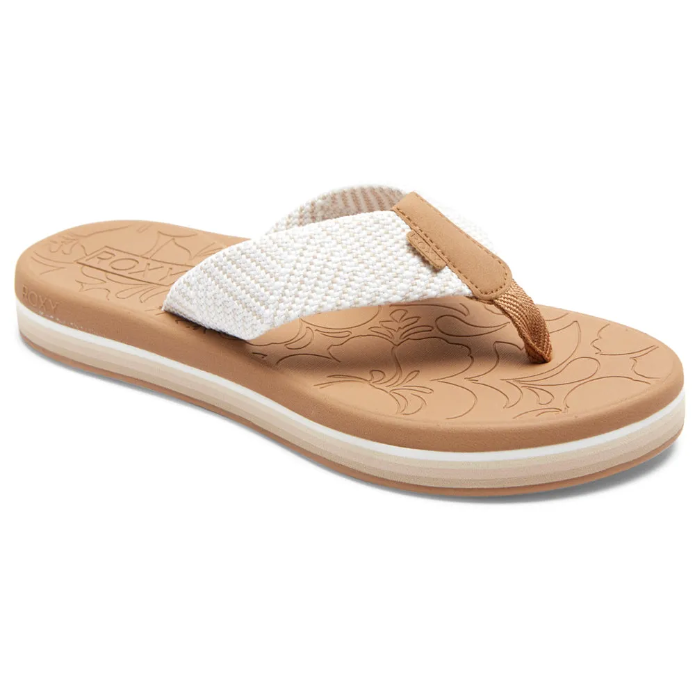 Roxy Colbee Hi Flip Flops - Natural