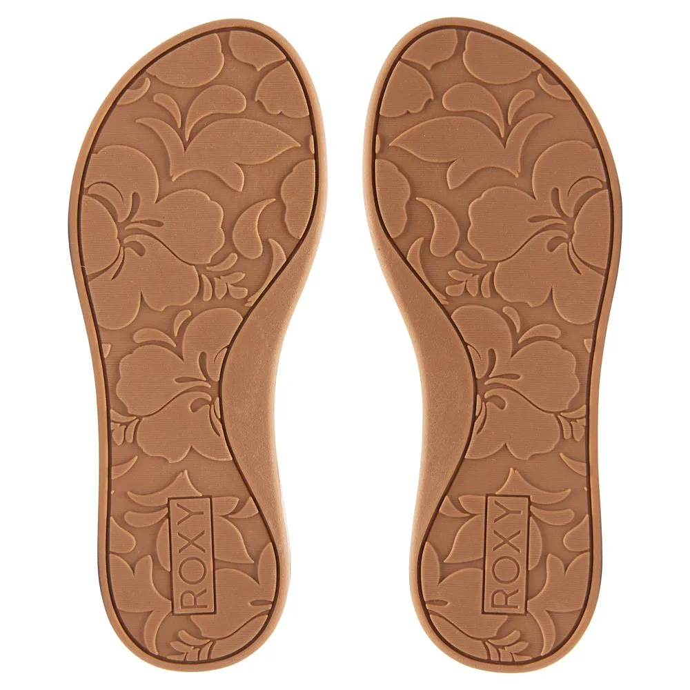 Roxy Colbee Hi Flip Flops - Natural