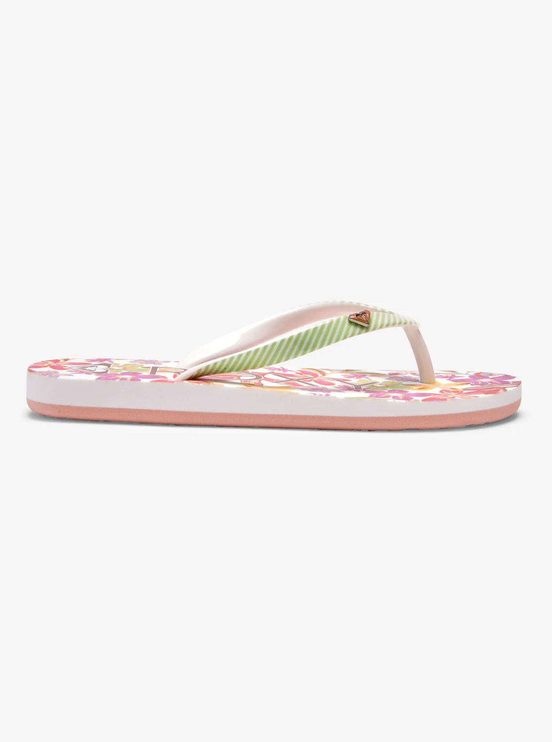 Roxy RG Pebbles VII Sandal-White/Green