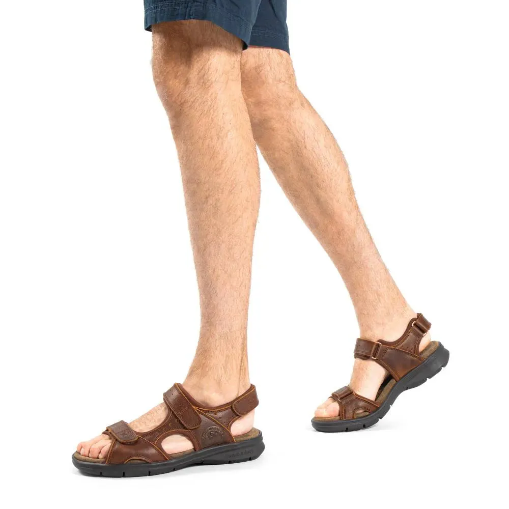 Salton Basics C4 - Men's Open Toe Leather Sandals