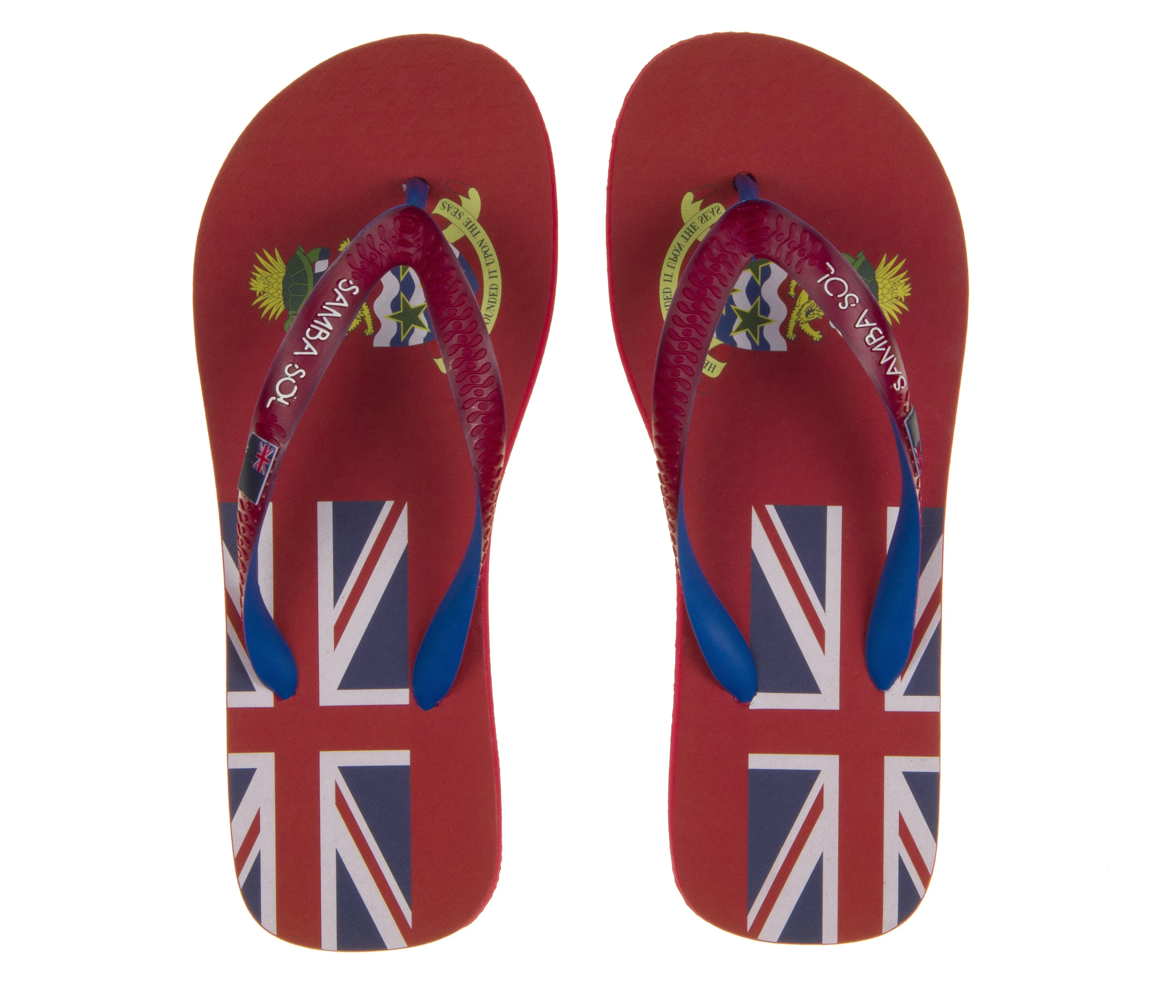 Samba Sol Men's Countries Collection Flip Flops - Cayman Islands