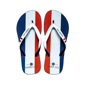 Samba Sol Men's Countries Collection Flip Flops - France