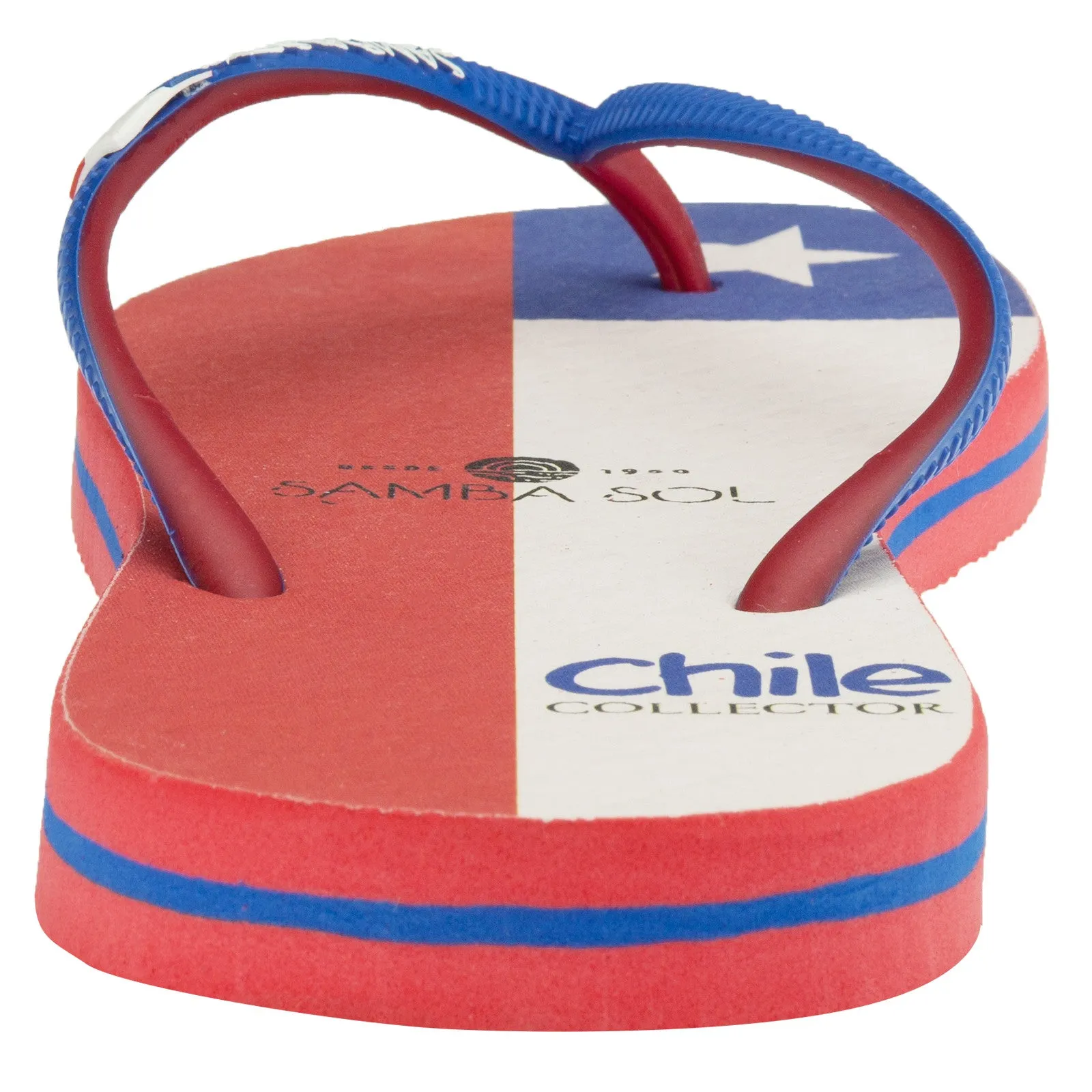 Samba Sol Women's Countries Collection Flip Flops - Chile