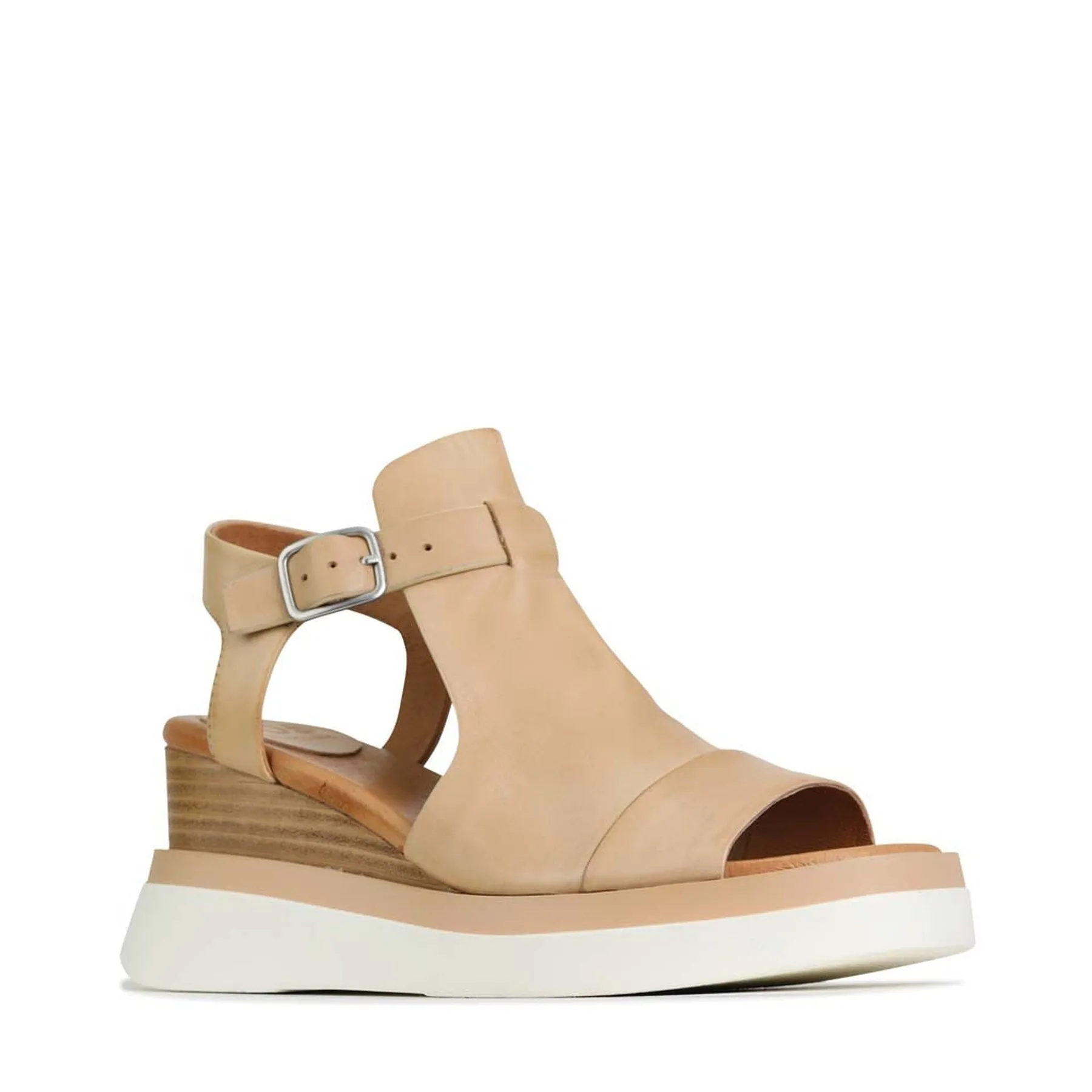 SASILIA LEATHER WEDGE HEEL SANDALS