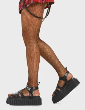 Shallow Chunky Platform Creeper Sandals