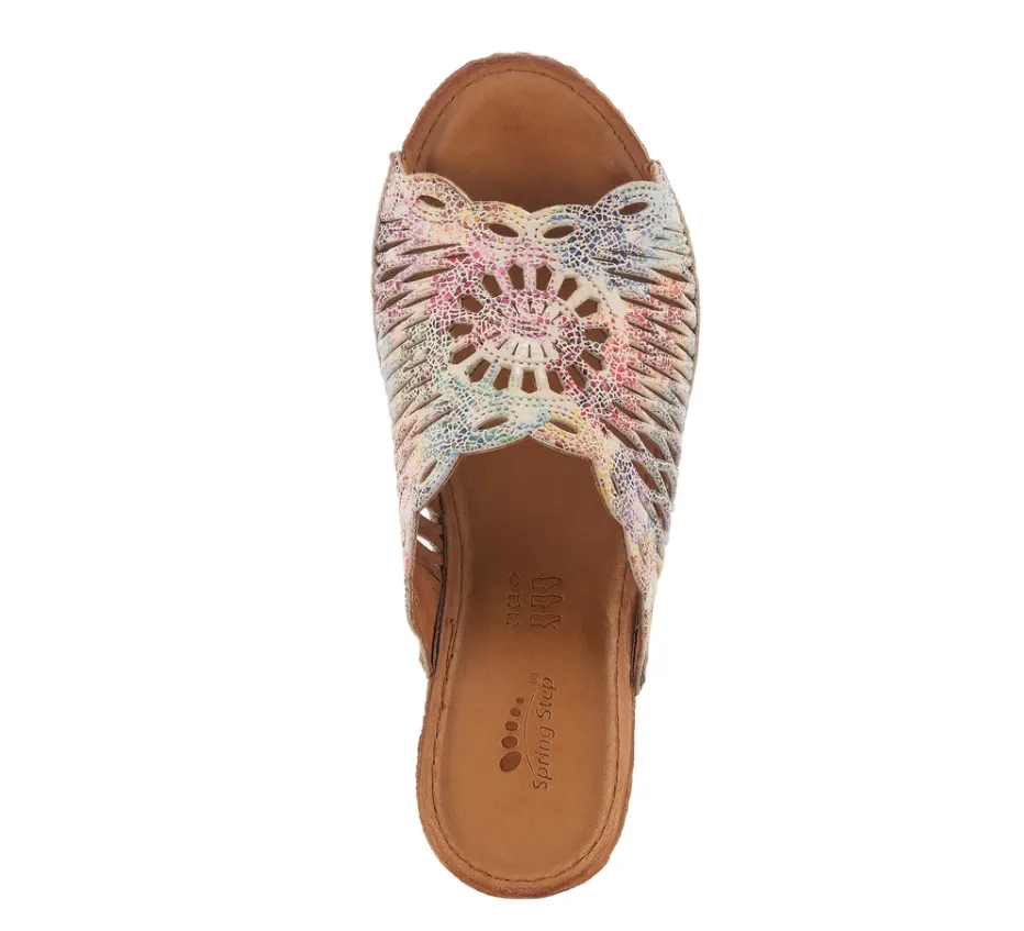 Spring Step JUSTINIE - BSHM Blush Multi Leather Sandals