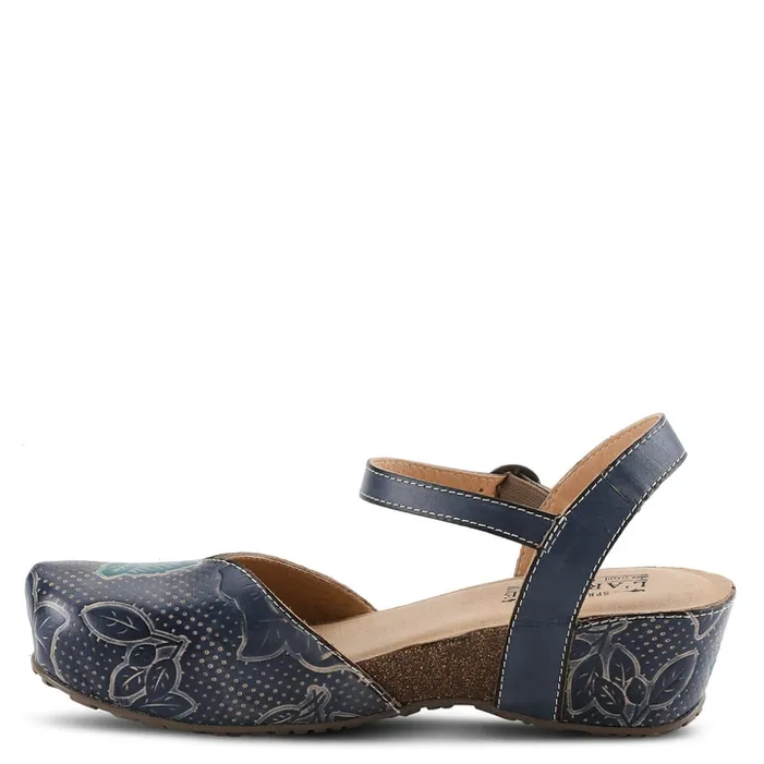 Spring Step Women's L'Artiste Lizzie Rose Sandal - Navy Multi