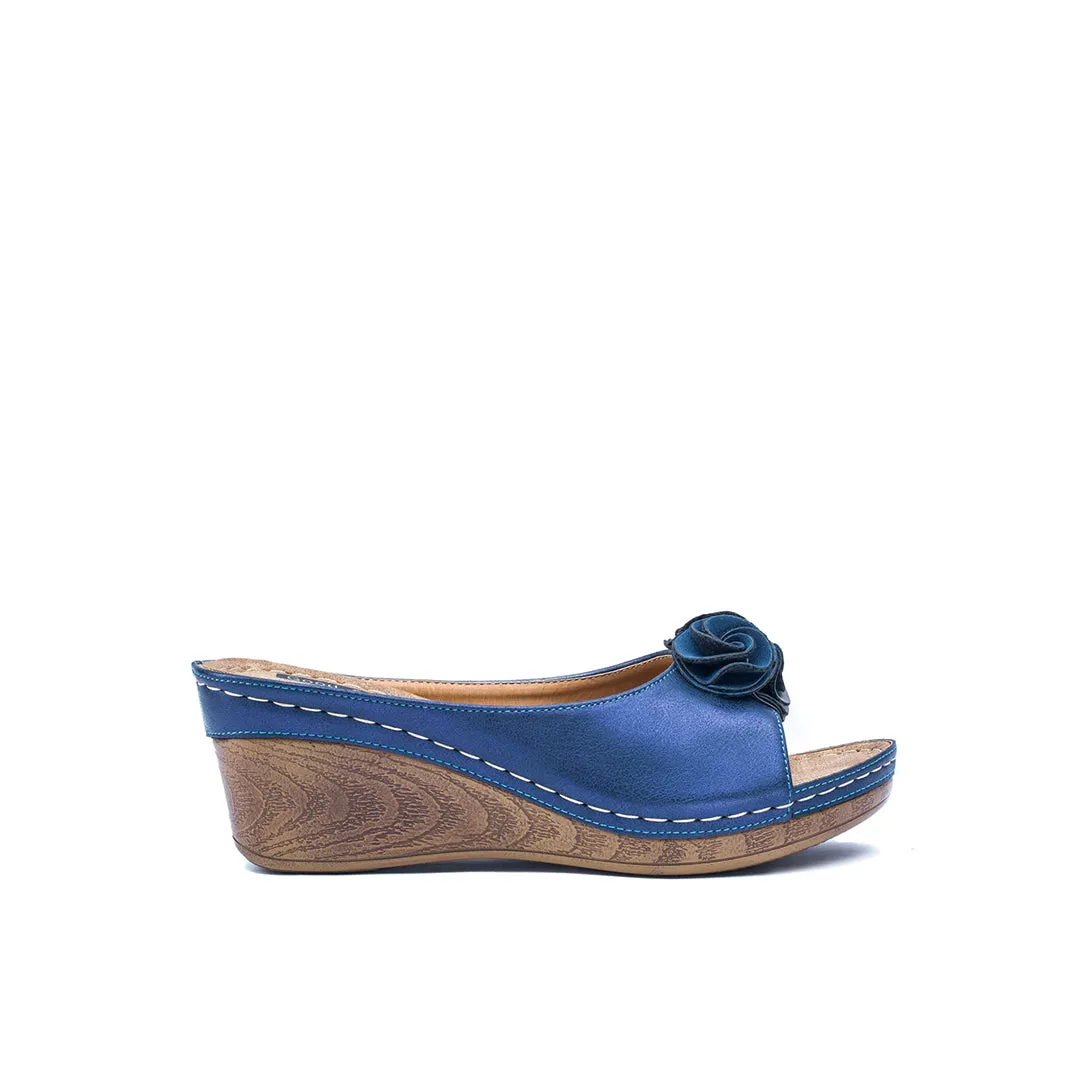 Sydney Navy Wedge Sandals