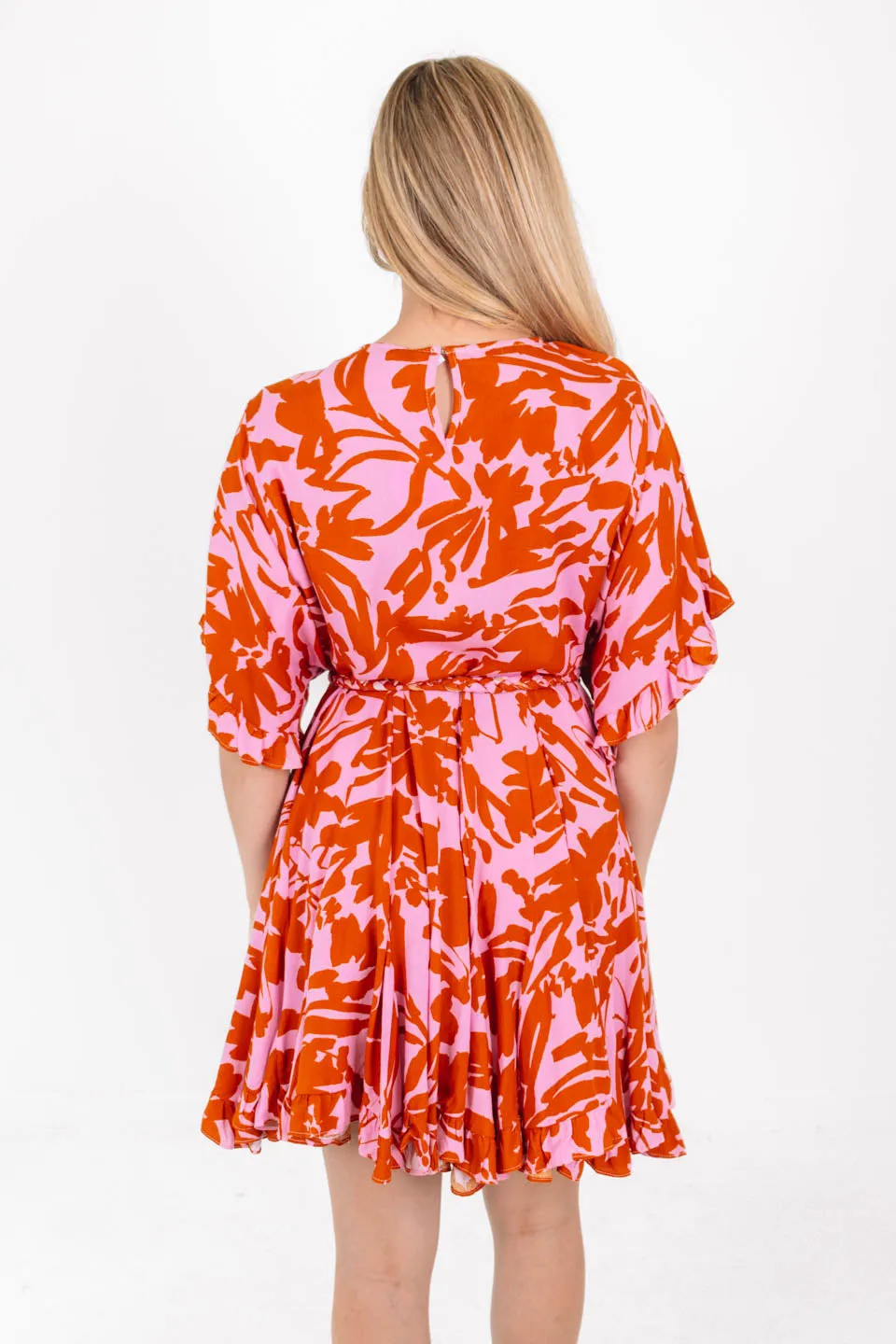 Tropical Treat Dress - Pink/Orange