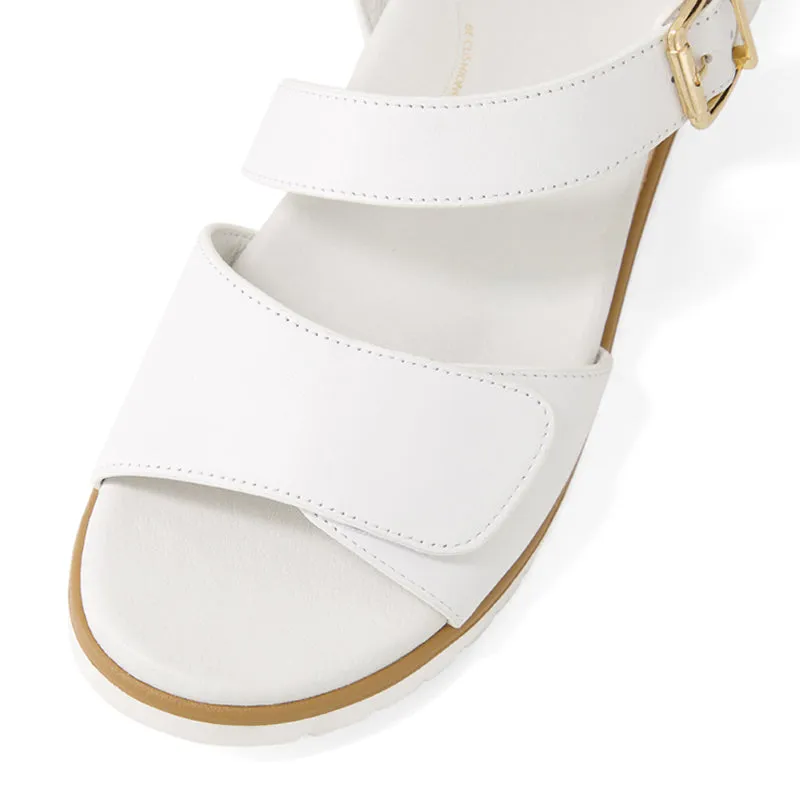 VAMSY W - WHITE LEATHER-WHITE SOLE