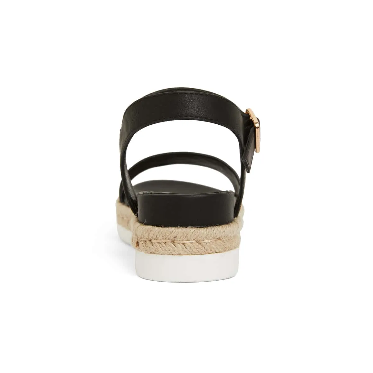 Wander Espadrille in Black Smooth