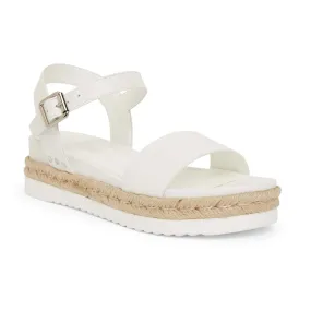 Wander Espadrille in White Smooth