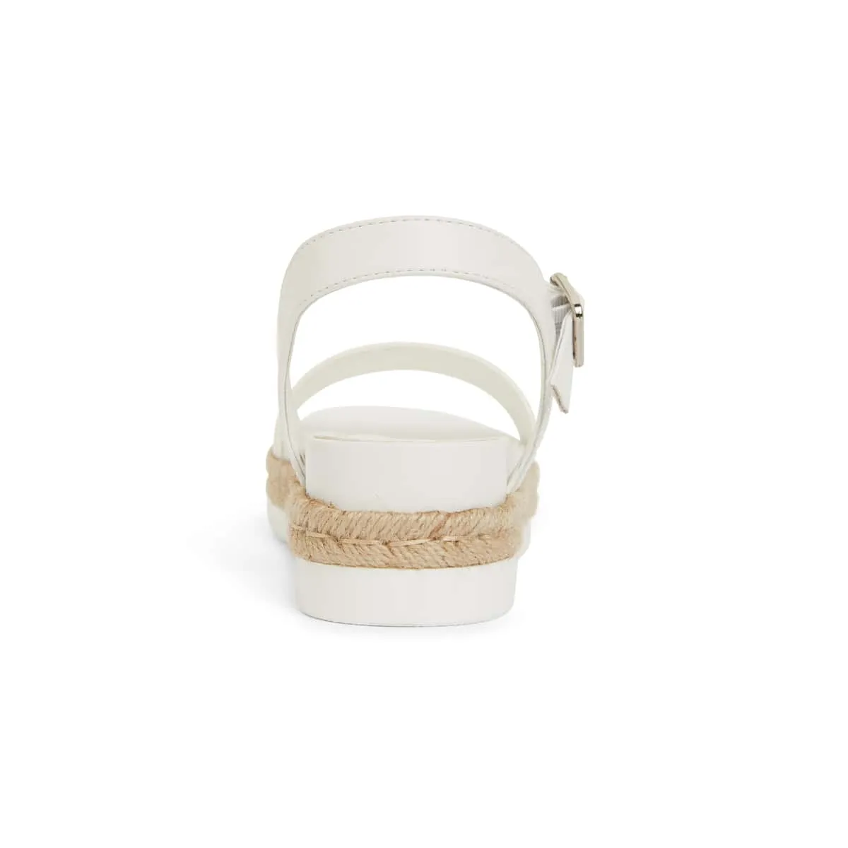 Wander Espadrille in White Smooth