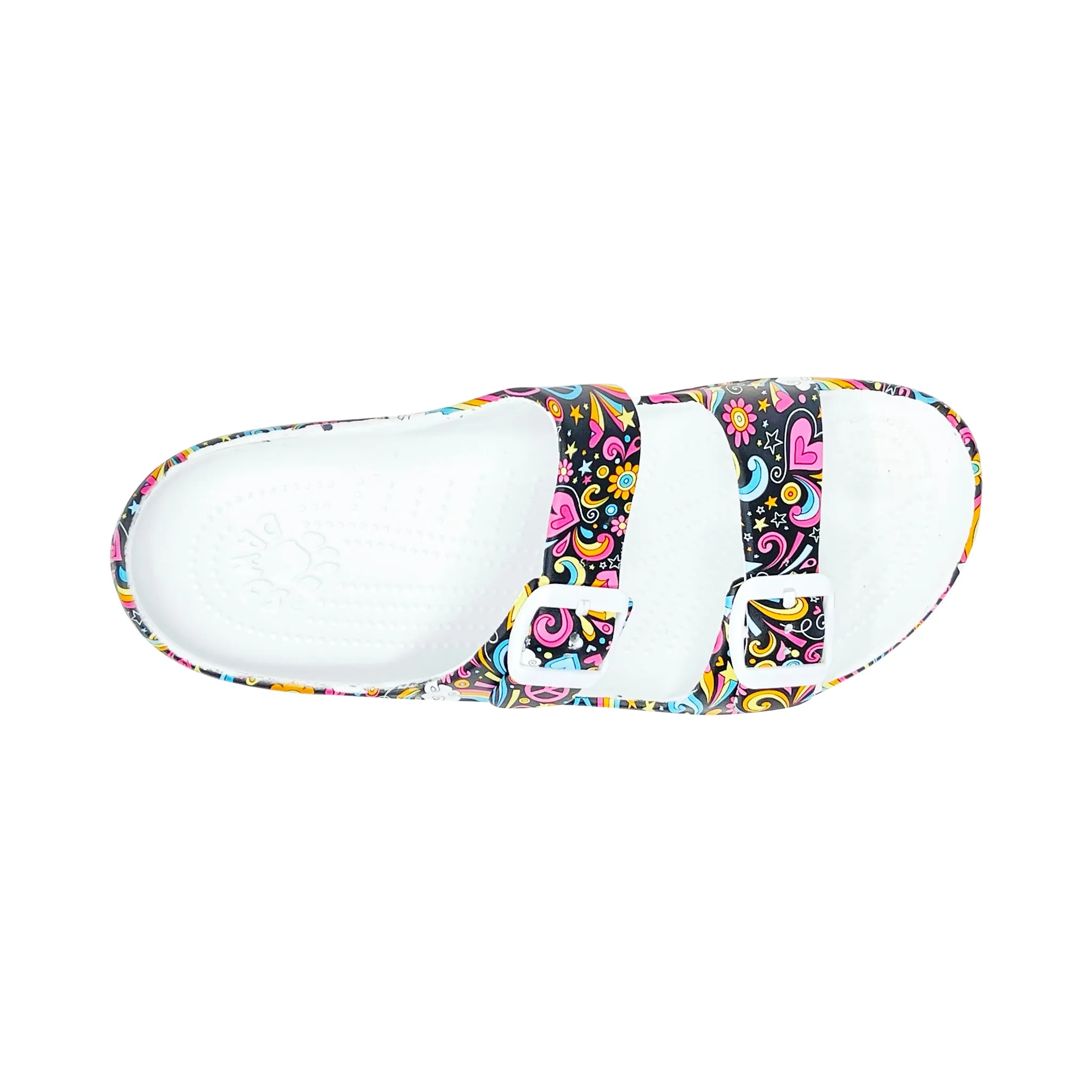 Women's PAW Print Adjustable 2-Strap Sandals