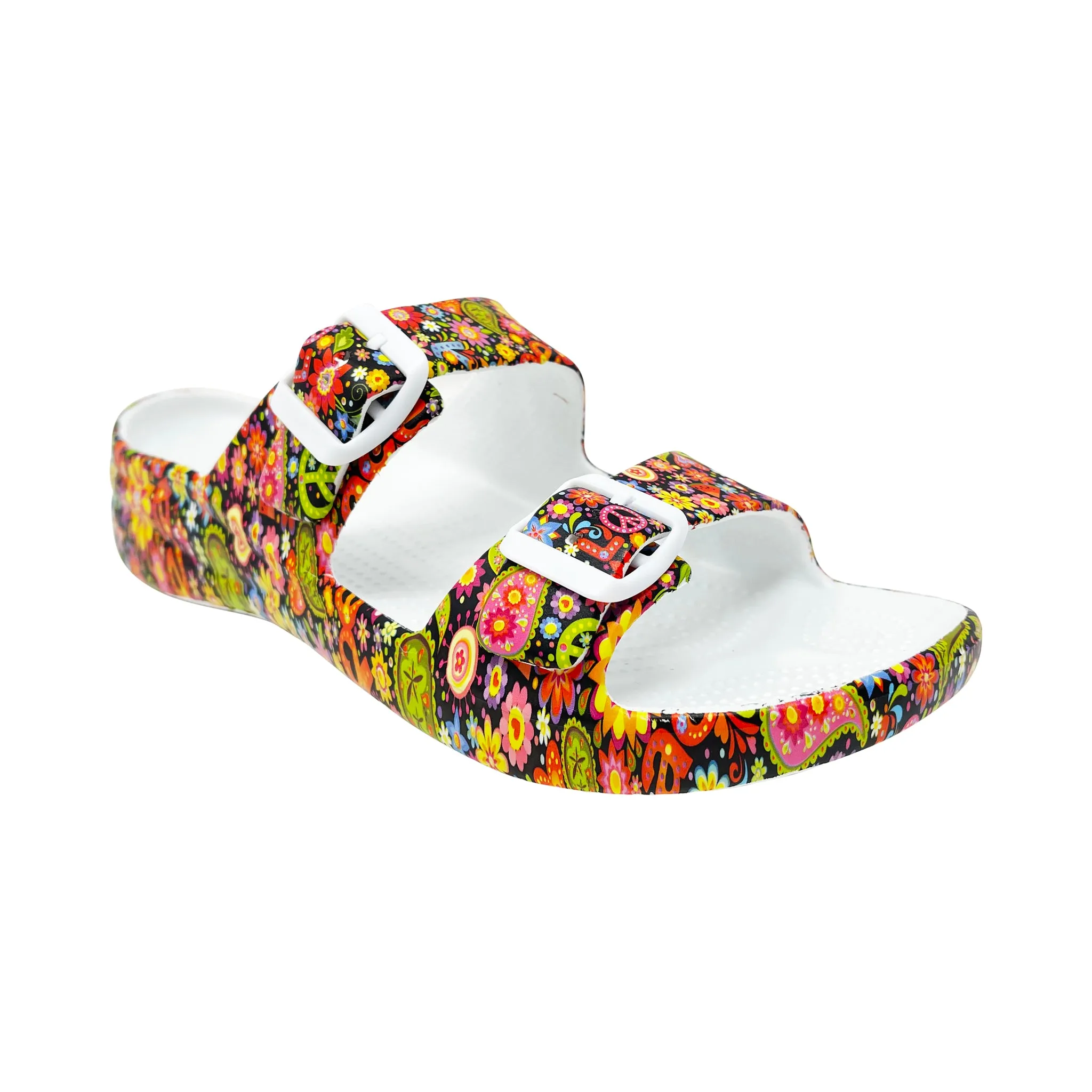 Women's PAW Print Adjustable 2-Strap Sandals