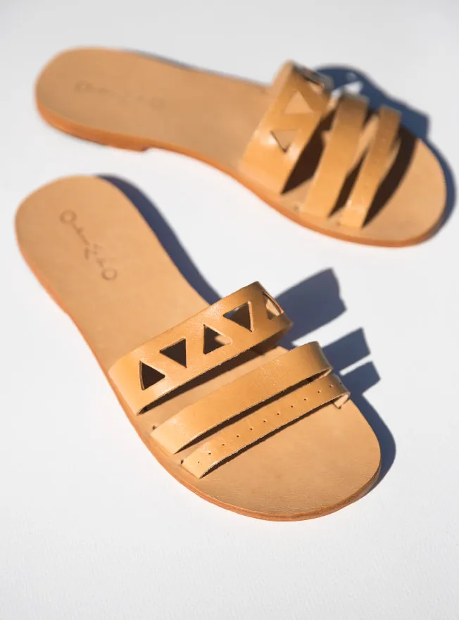 Zoe | Leather Slides